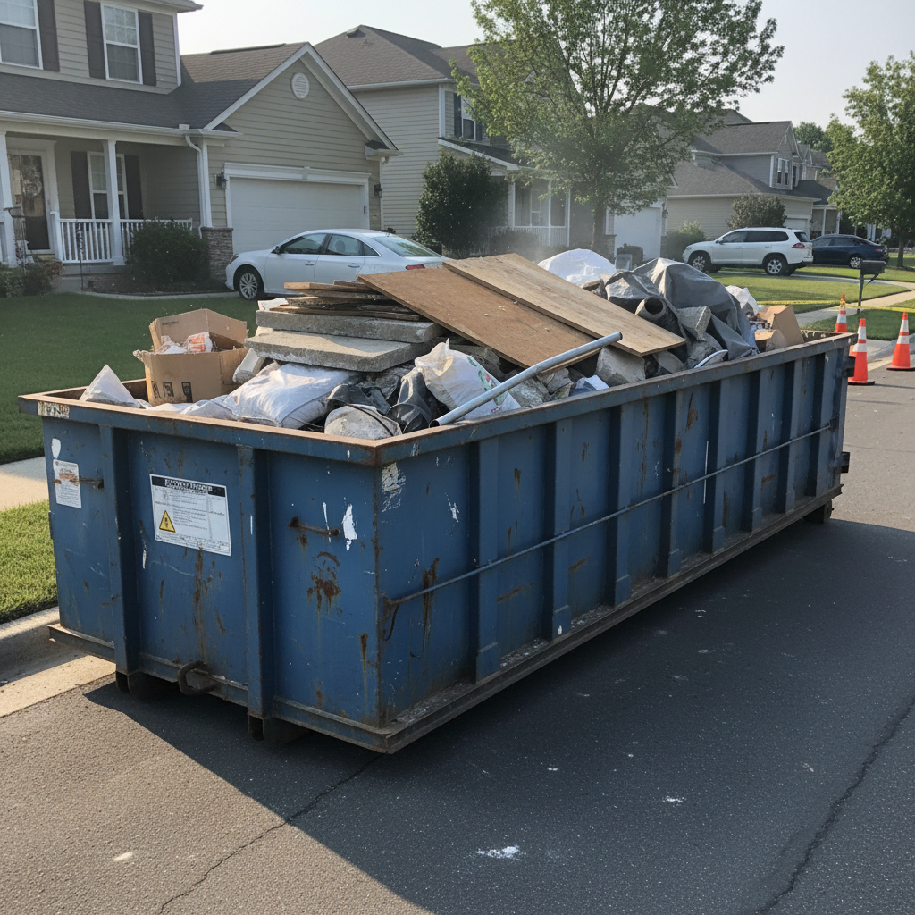 Roll-off dumpster container
